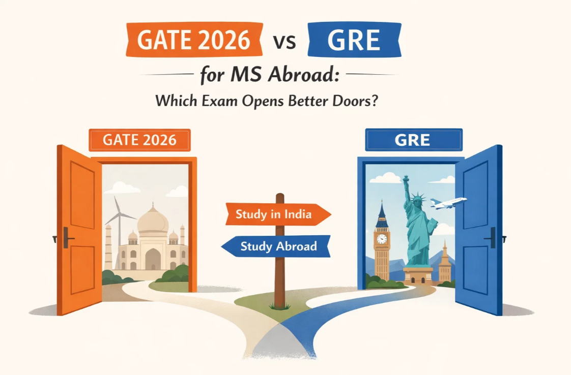 GATE 2026 vs GRE for MS Abroad: Which Ex...