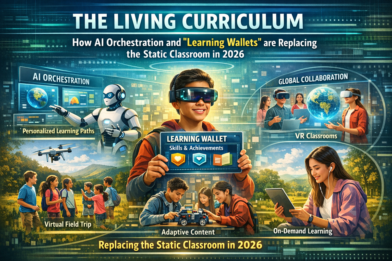 The Living Curriculum: How AI Orchestration and "Learning Wallets" are Replacing the Static Classroom in 2026