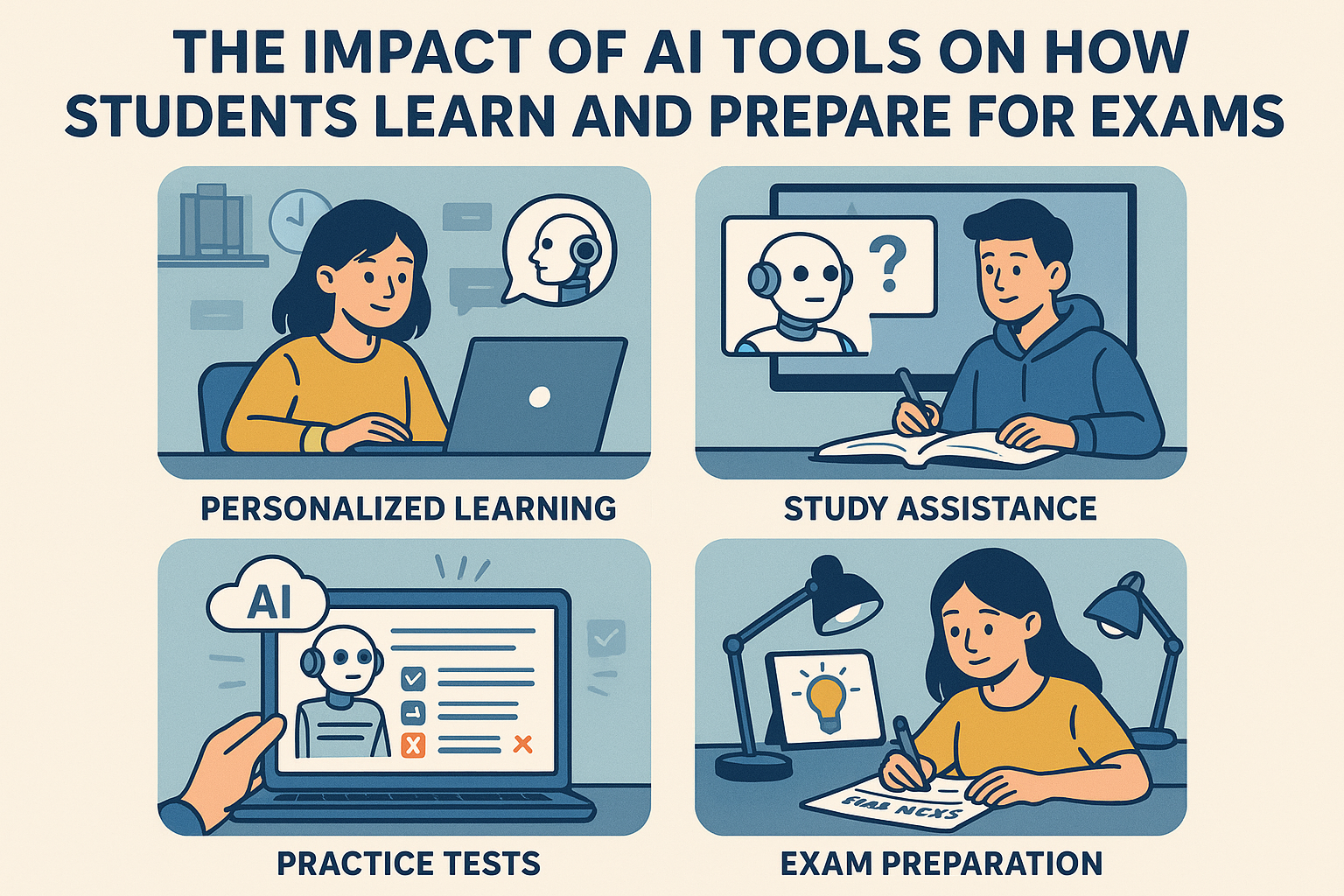The Impact of AI Tools on How Students Learn and Prepare for Exams