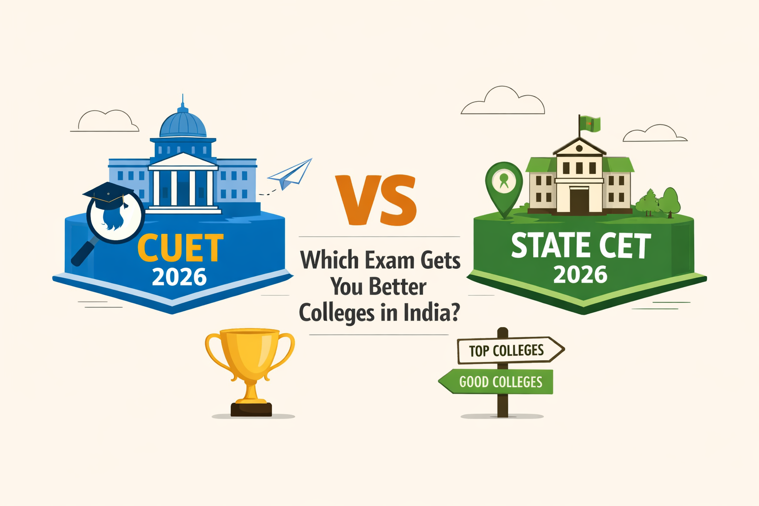 CUET vs State CET 2026: Which Exam Gets...