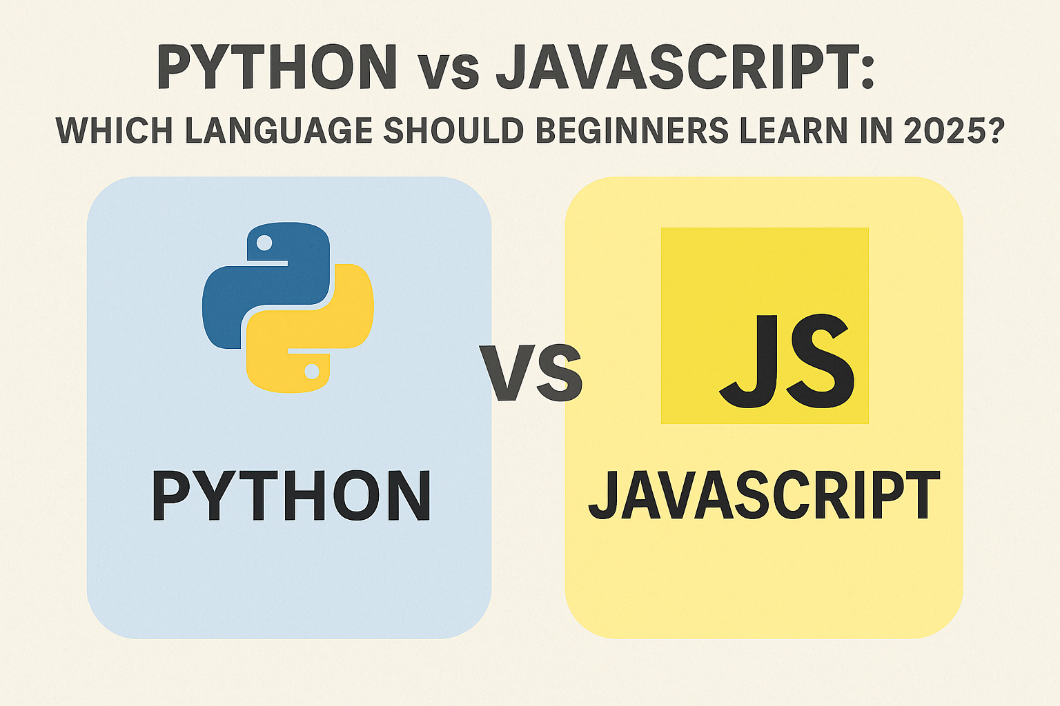 Python vs JavaScript: Which Language Should Beginners Learn in 2025?